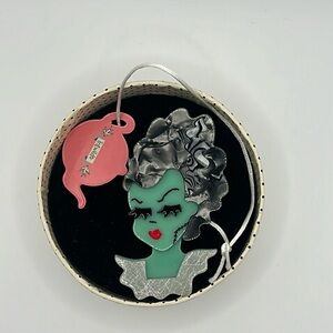 Erstwilder bride of Frankenstein brooch